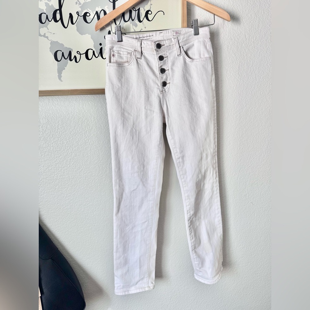 AG Isabelle the HIGH RISE CROP BUTTON UP STRAIGHT - Picture 5 of 8